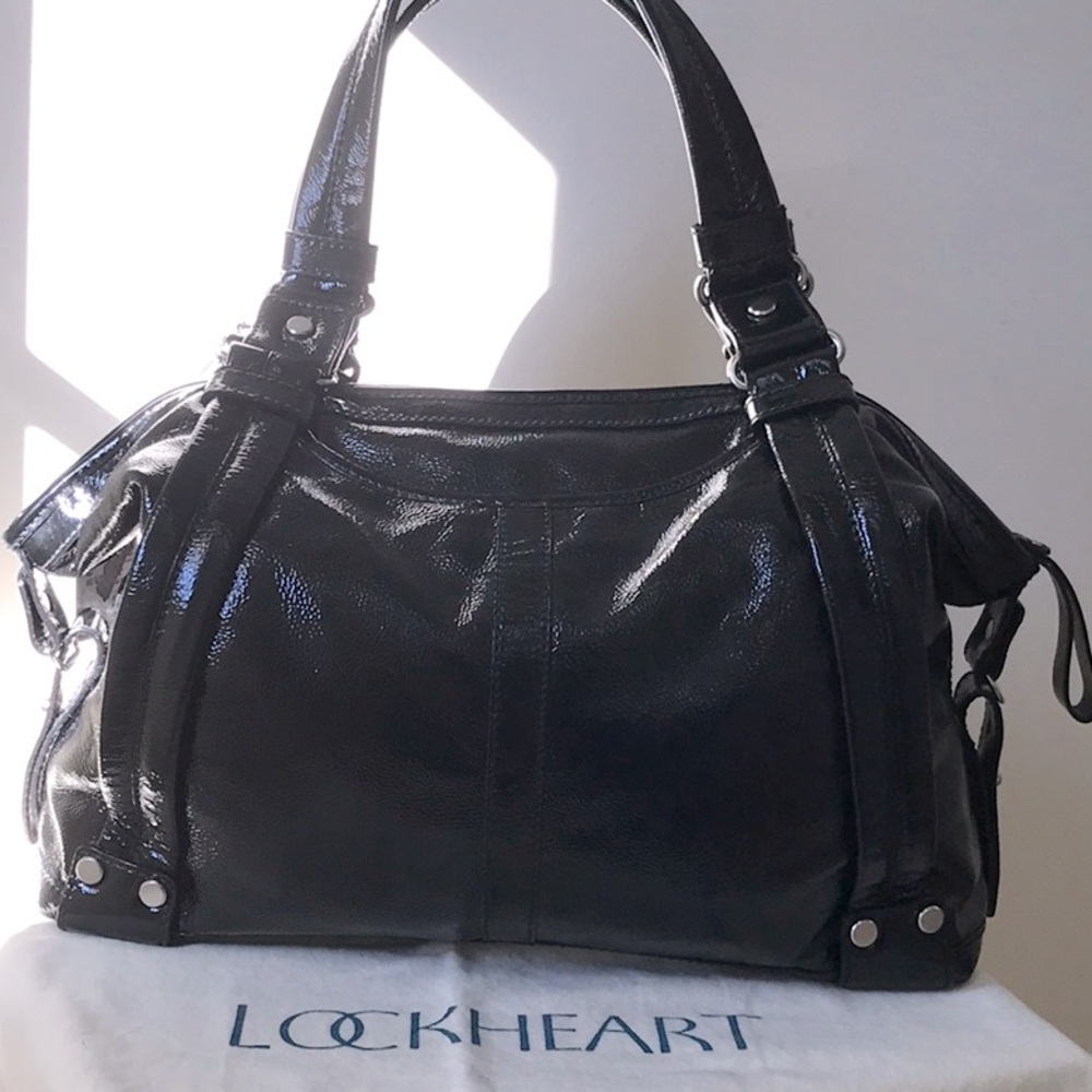 Lockheart Black Doctor Bag Patent Leather - Picture 2 of 15